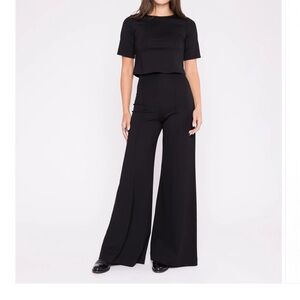 Chic Black Wide Leg Jumpsuit